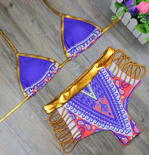 Brazilian Two Piece Bikini Set S-3XL (Different Colors Available) - Plug Fashions