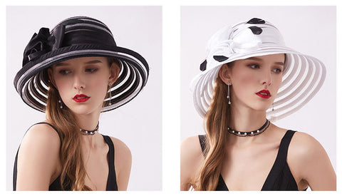 Black or White Fedora Hat - Plug Fashions